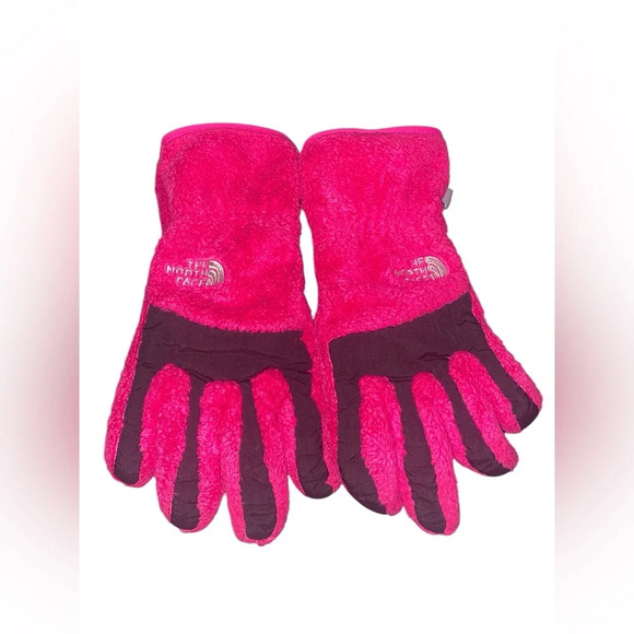 The North Face Accessories - The North Face Womens Pink Fleece Gloves Size M